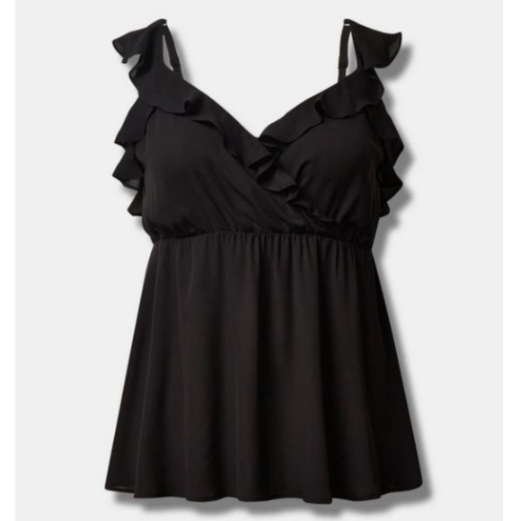 Torrid Georgette Ruffle Surplice Top - Picture 4 of 7